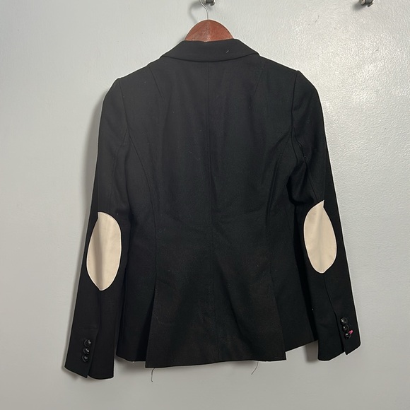 Banana Republic Hac-king Jacket Blazer Black size 0 wool polyester mix- EUC - Picture 7 of 15